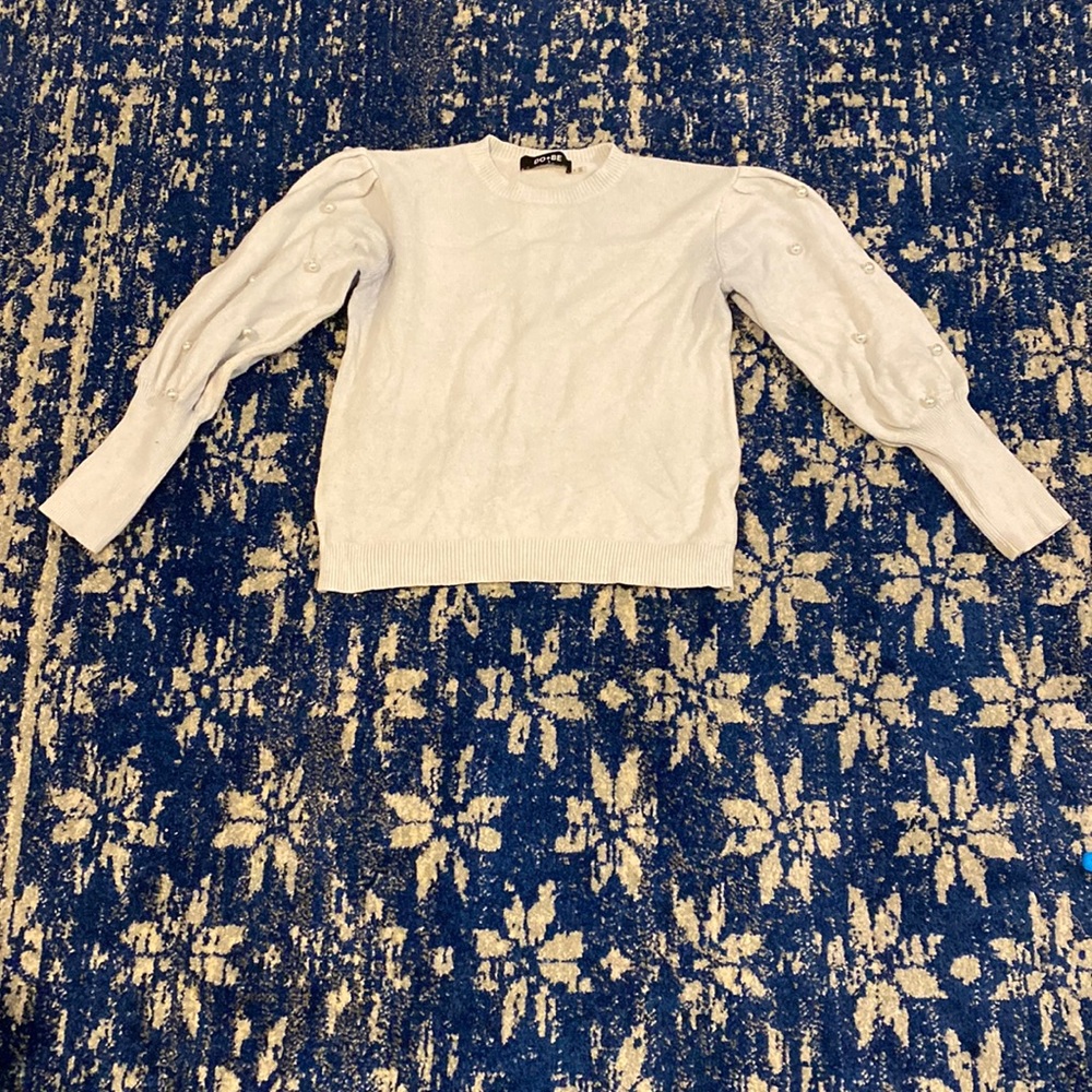 Light Blue Pearl Sweater